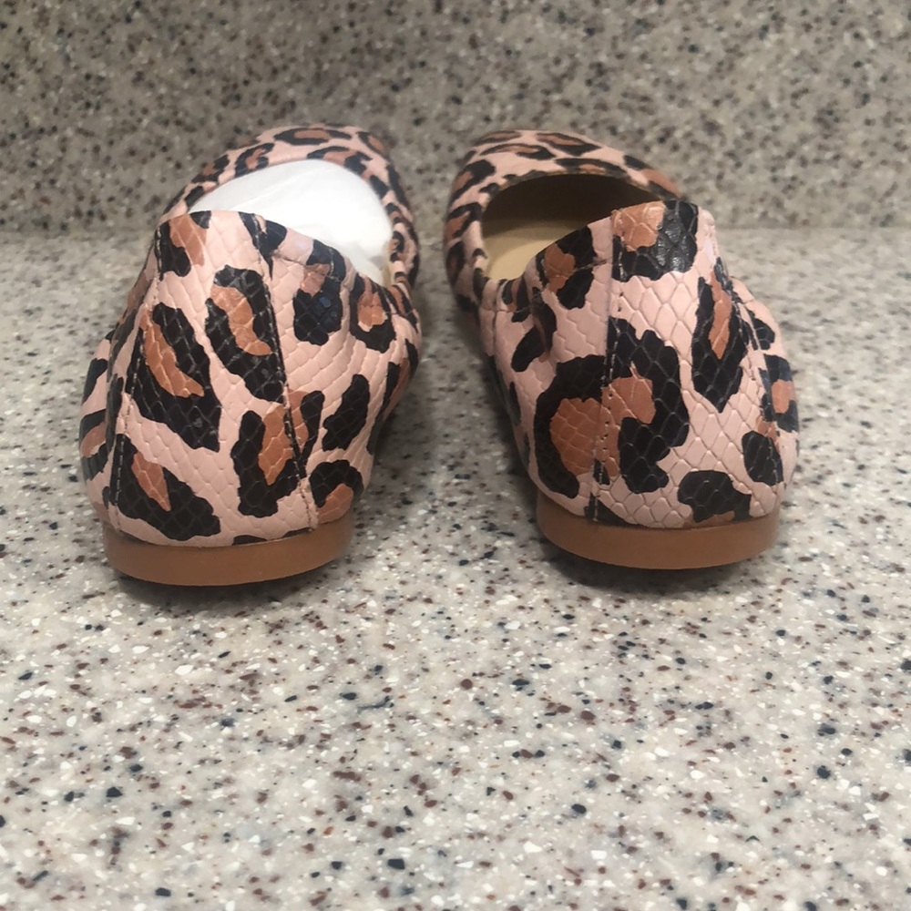 🆕 Vince Camuto Leather Ballet Flats- Snake Leopard - Picture 4 of 7